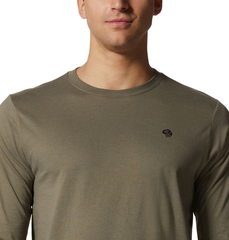 Thumbnail: T-shirt à manches longues MHW Logo Homme, Color: Stone Green, image 4
