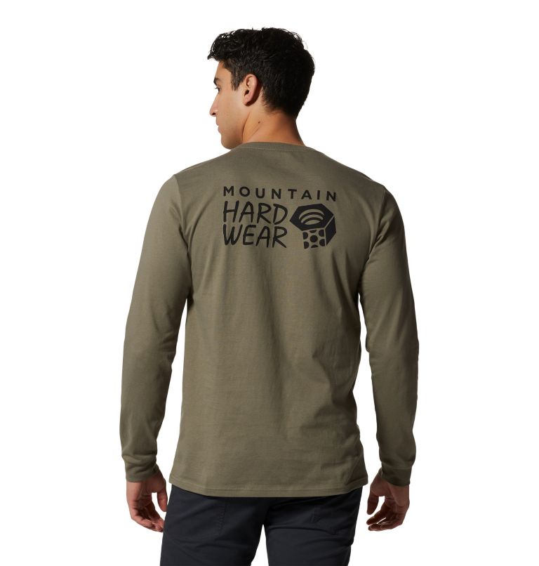 Men's MHW Logo Long Sleeve T-Shirt, Color: Stone Green, image 2