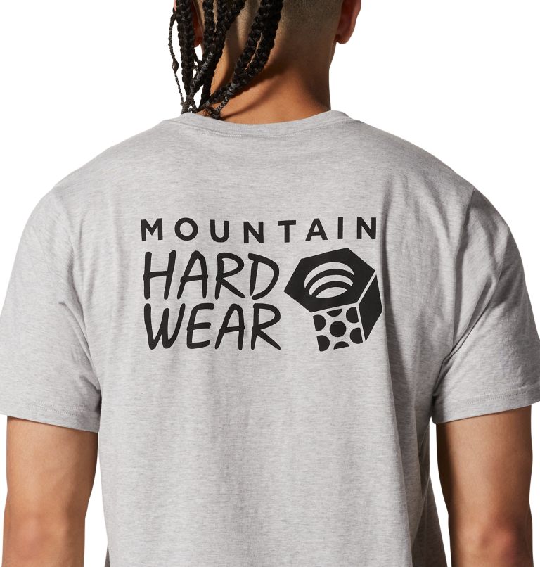 T-shirt à manches courtes MHW Back Logo Homme, Color: Hardwear Grey Heather