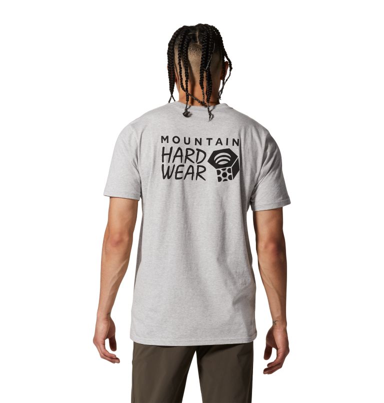 T-shirt à manches courtes MHW Back Logo Homme, Color: Hardwear Grey Heather, image 2