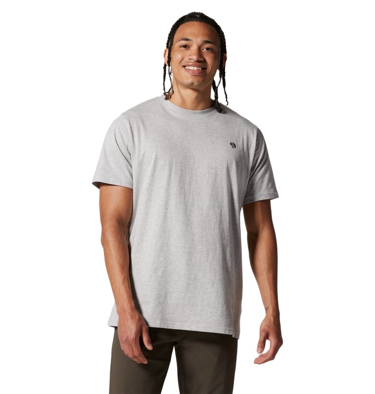 Thumbnail: Men's MHW Back Logo Short Sleeve T-Shirt, Color: Hardwear Grey Heather, image 1