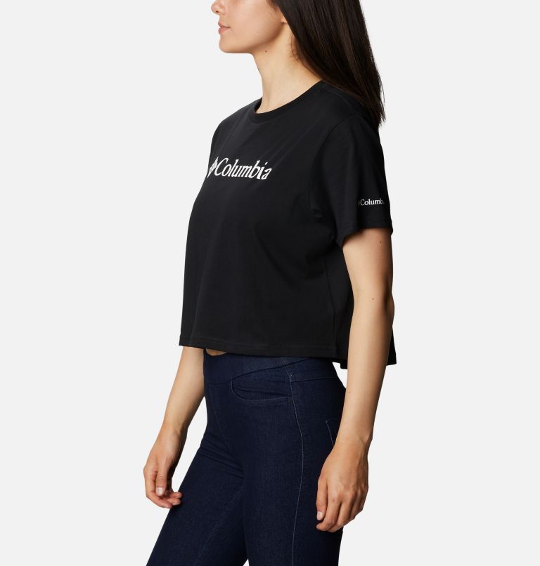 Camiseta corta estampada North Cascades para mujer, Color: Black, image 3