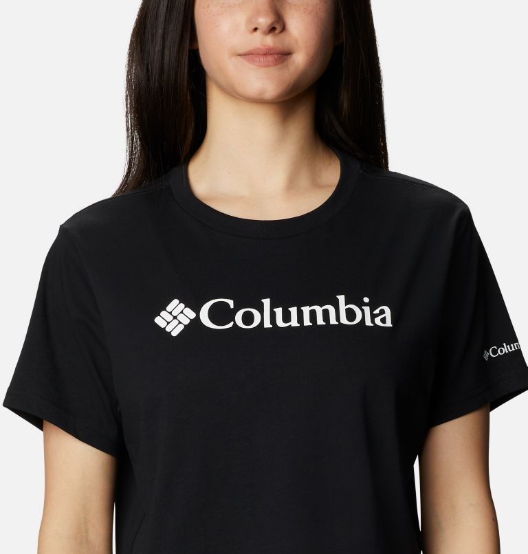 Thumbnail: T-shirt Crop Graphique North Cascades Femme, Color: Black, image 4