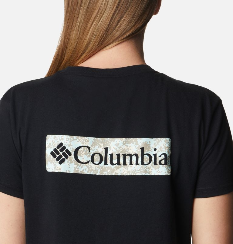 T-shirt Crop Graphique North Cascades Femme, Color: Black, Chalk Dotty Disguise, image 5