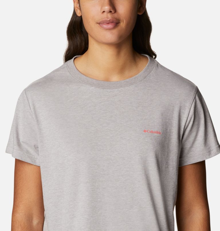Women’s North Cascades Graphic Cropped T-Shirt, Color: Columbia Grey Hthr, CSC Branded Gradient, image 4