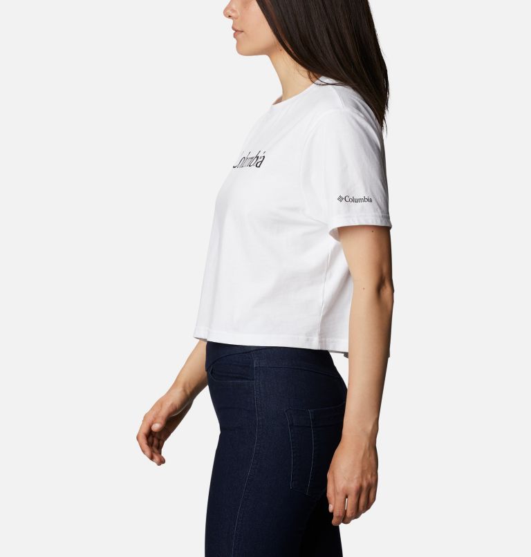 Thumbnail: North Cascades Cropped Tee | 101 | S, Color: White, image 3