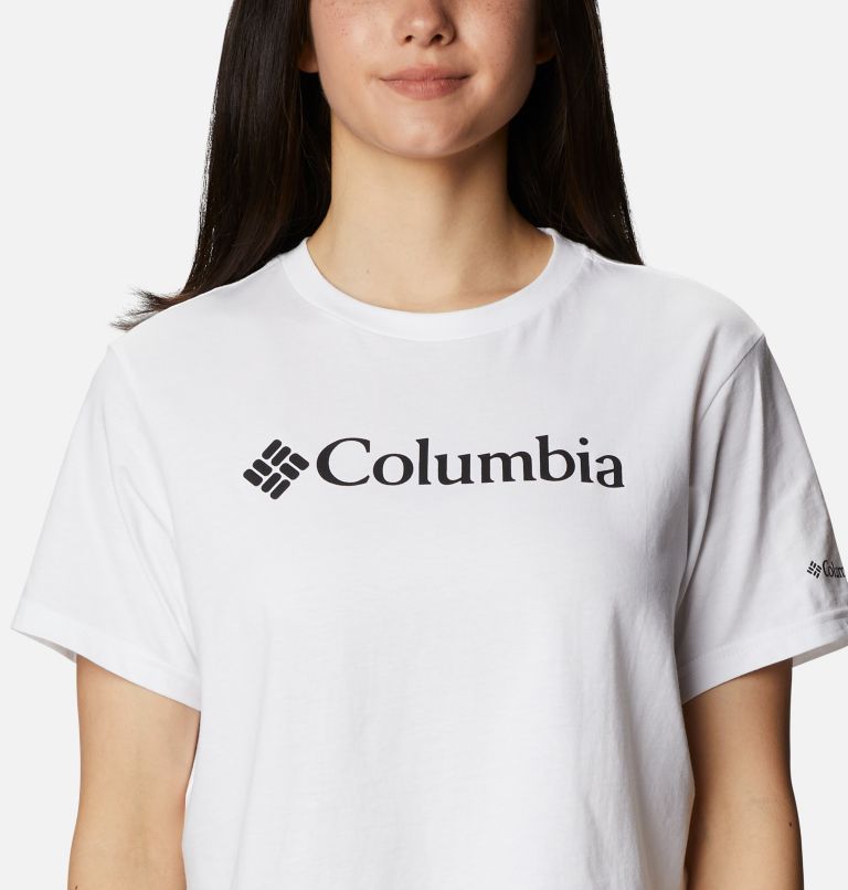 Thumbnail: Camiseta corta estampada North Cascades para mujer, Color: White, image 4