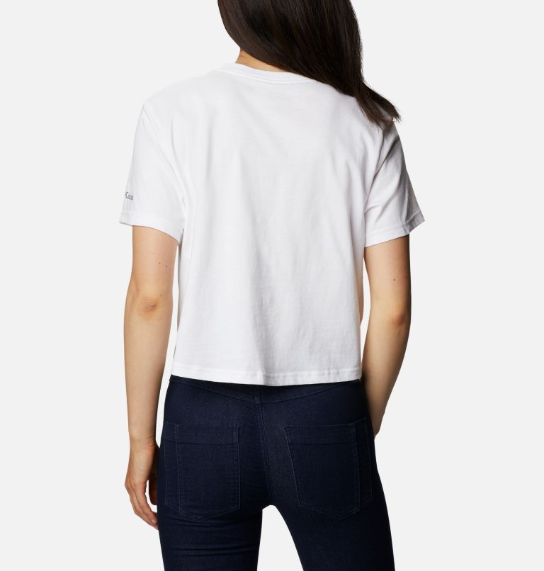 Camiseta corta estampada North Cascades para mujer, Color: White, image 2