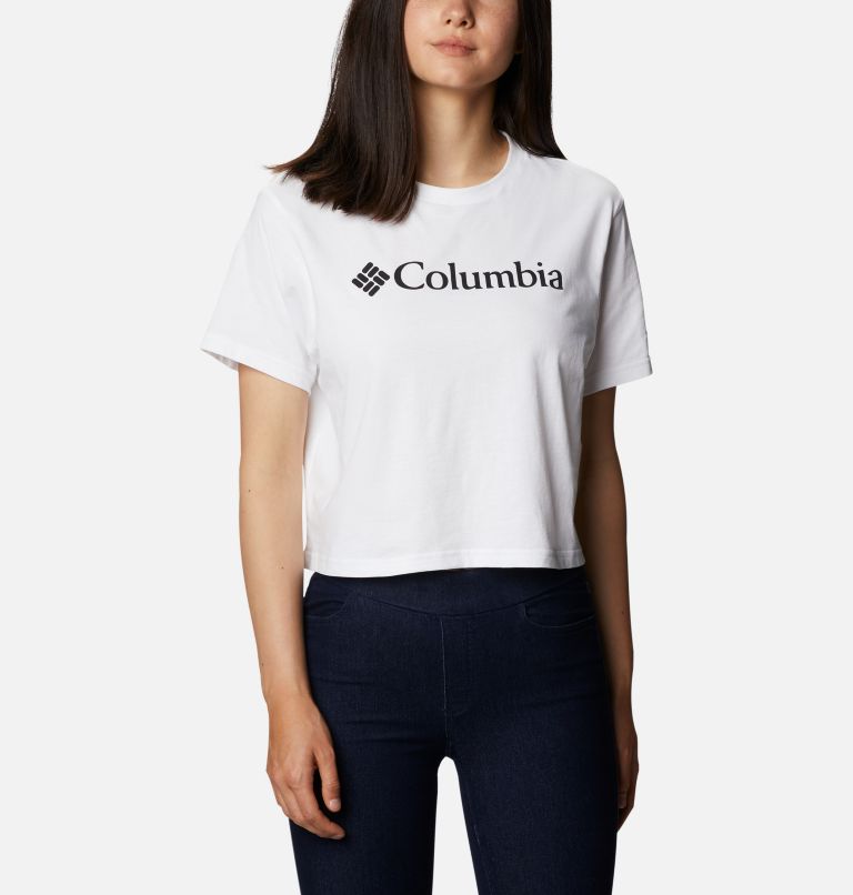Women’s North Cascades Graphic Cropped T-Shirt, Color: White, image 1