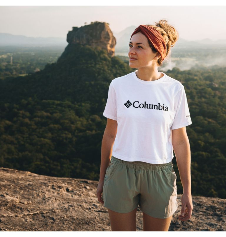 Thumbnail: Women’s North Cascades Graphic Cropped T-Shirt, Color: White, image 6