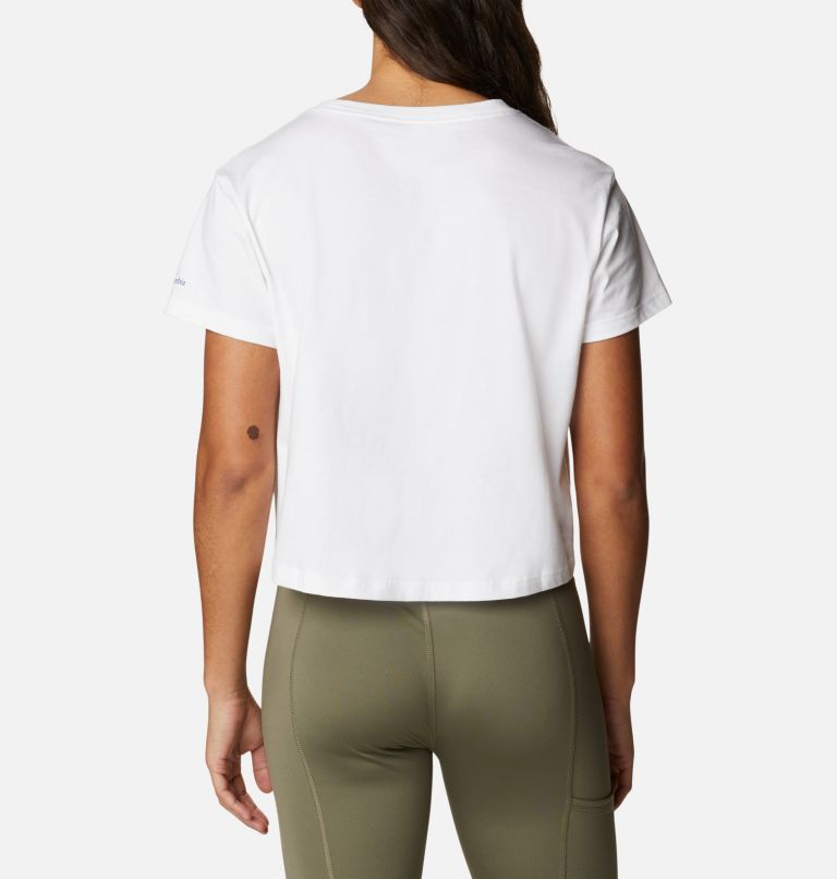 Thumbnail: North Cascades Graphic Cropped T-Shirt für Frauen, Color: White, CSC Retro Logo, image 2