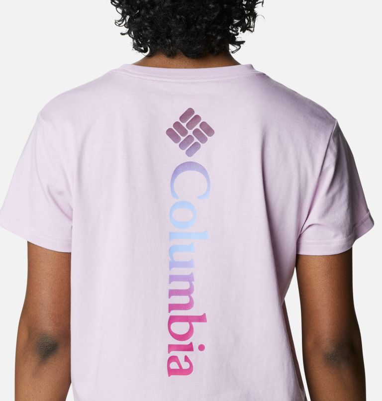 T-shirt Crop Graphique North Cascades Femme, Color: Aura, CSC Branded Gradient, image 5