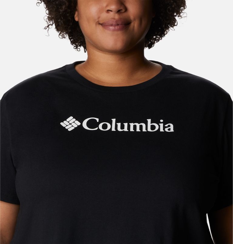 North Cascades Cropped Tee - Plus Size, Color: Black, image 4