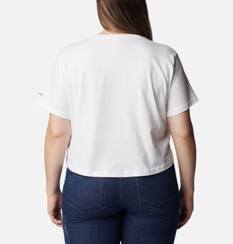 Women's North Cascades Cropped Tee - Plus Size, Color: White, image 2