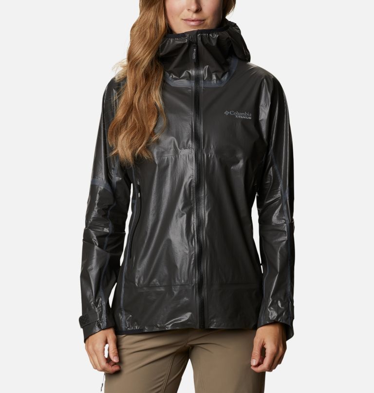 Manteau imperméable OutDry Extreme NanoLite pour femme, Color: Black