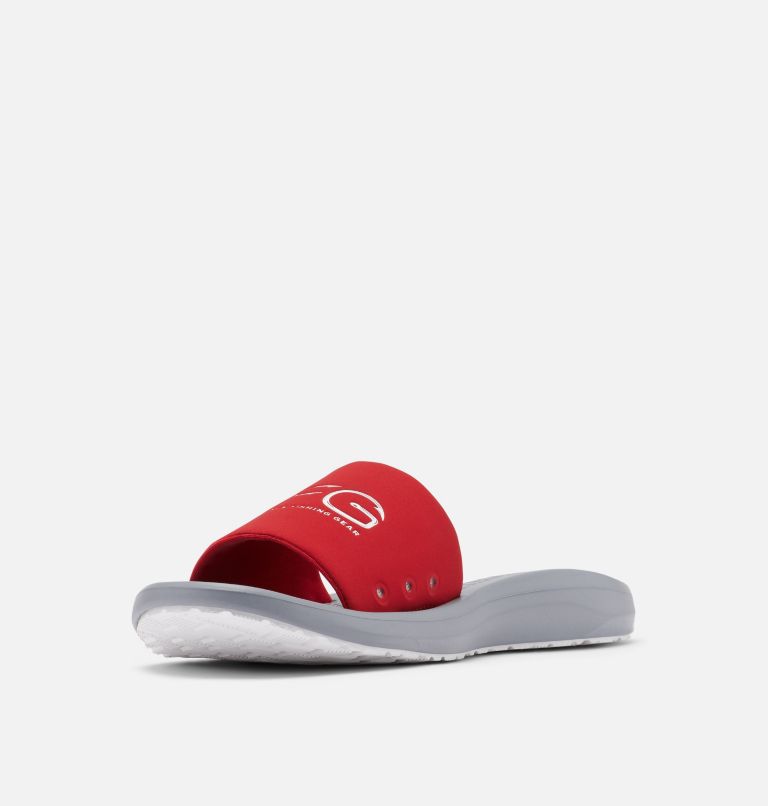 Men's Yachtrocker PFG Slide Sandal, Color: Rocket, White