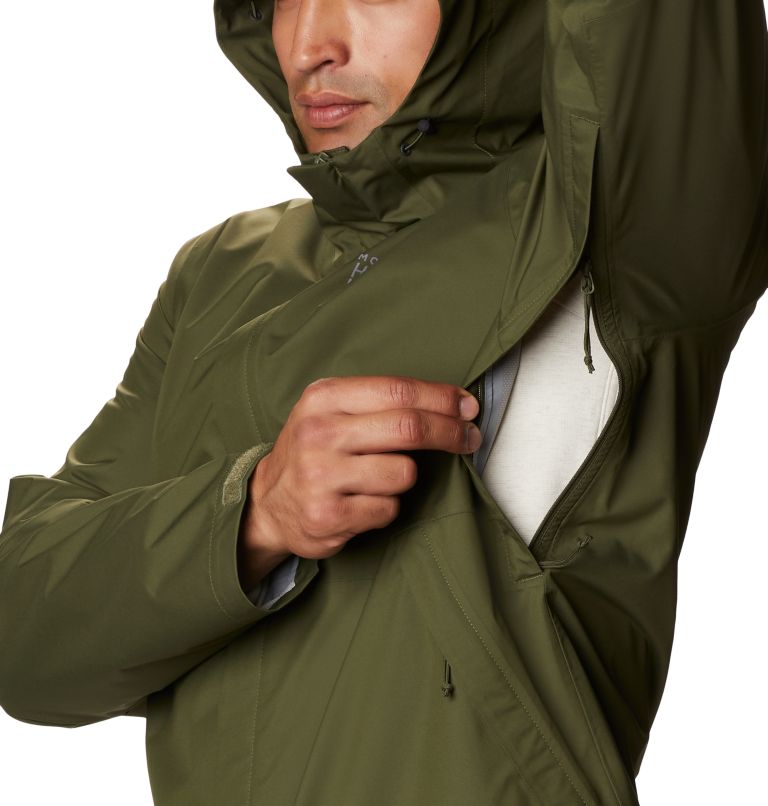 Men's Granite Glade Jacket, Color: Dark Army, image 7