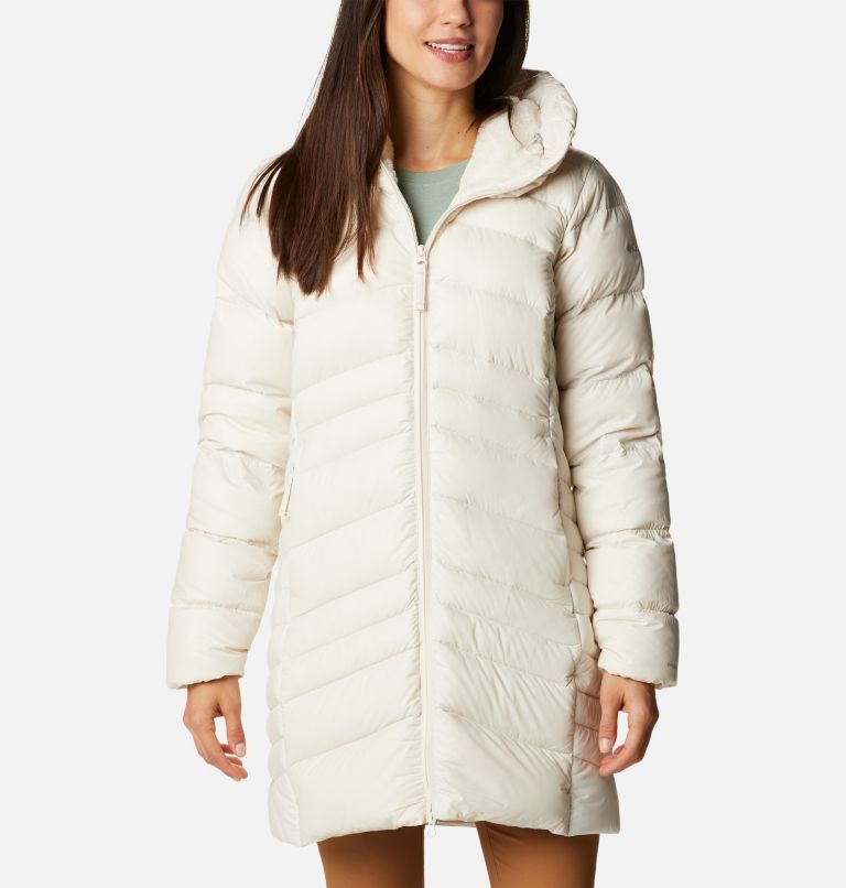 Columbia Women's Autumn Park Down Hooded Mid Jacket - XS - White