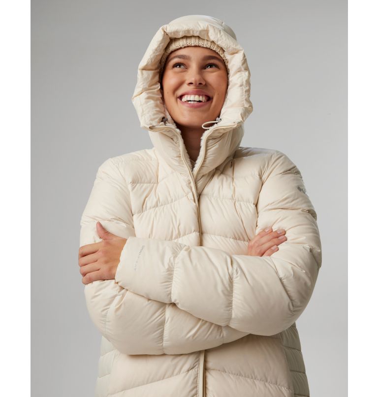 Columbia Women's Autumn Park Down Hooded Mid Jacket - XS - White