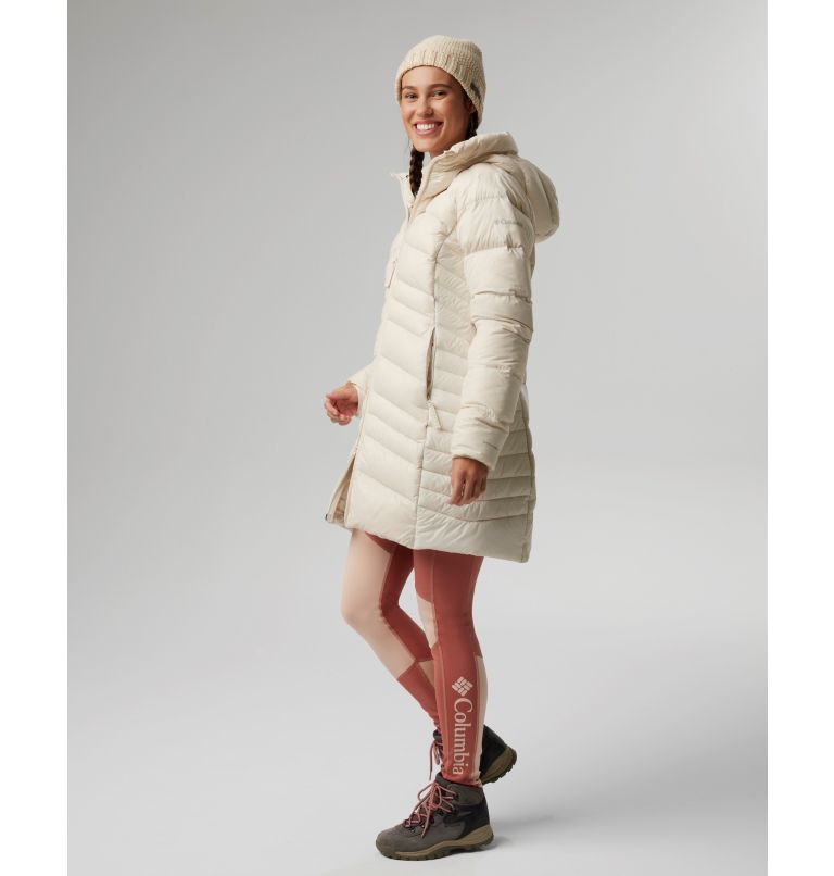 Columbia della fall mid hooded down jacket best sale