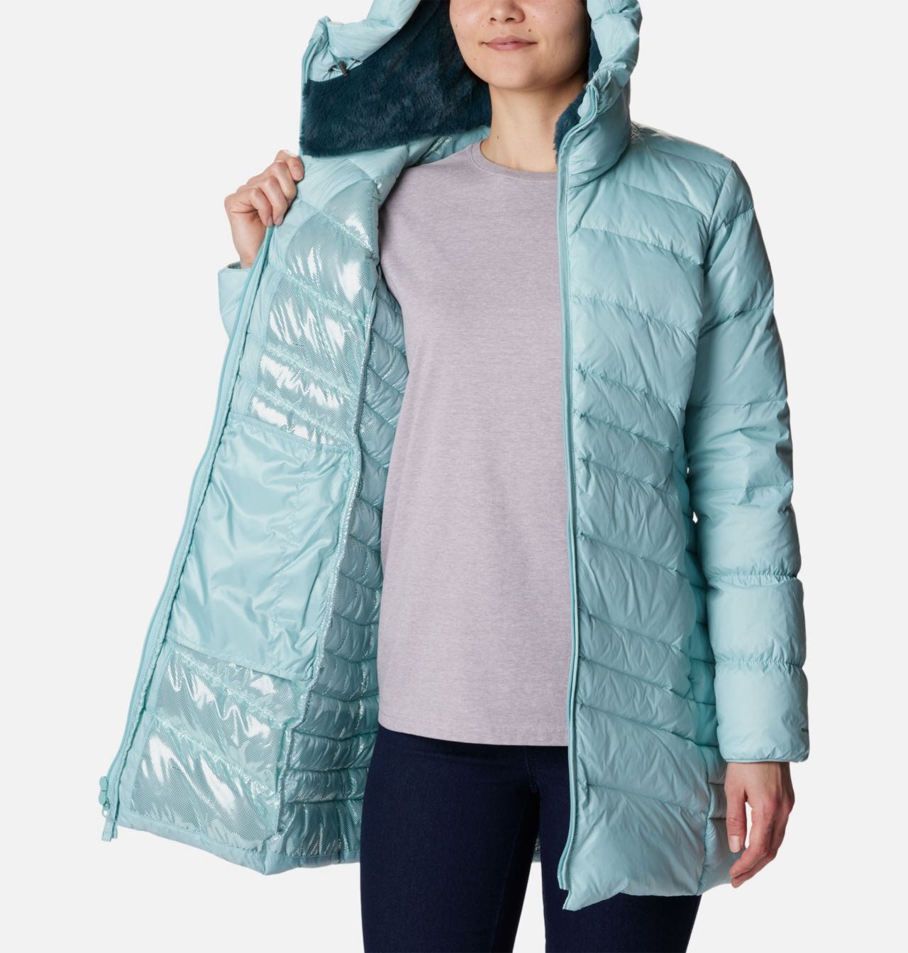 Women's Autumn Park™ Down Hooded Mid Jacket 5