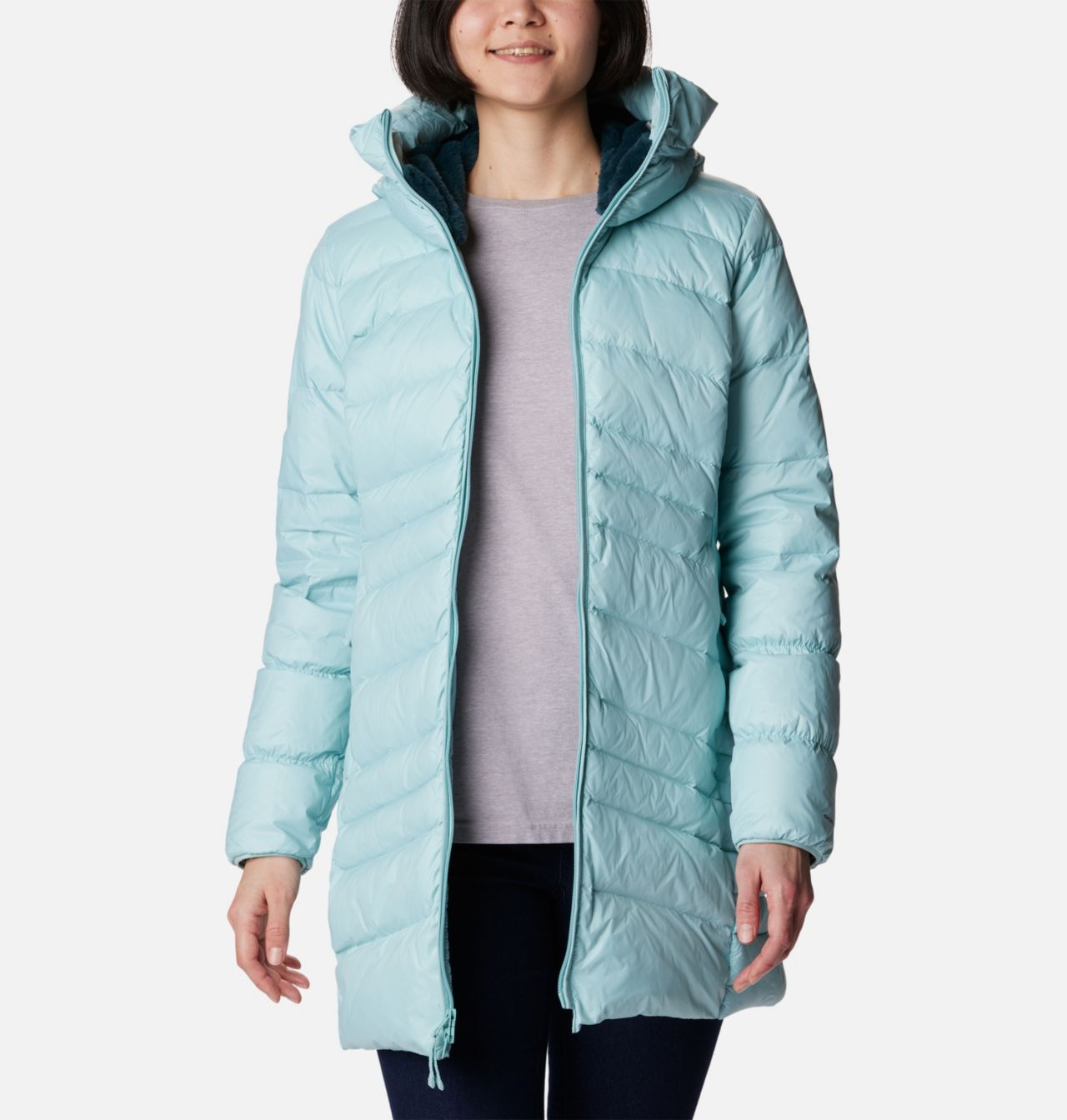 Women's Autumn Park™ Down Hooded Mid Jacket 7