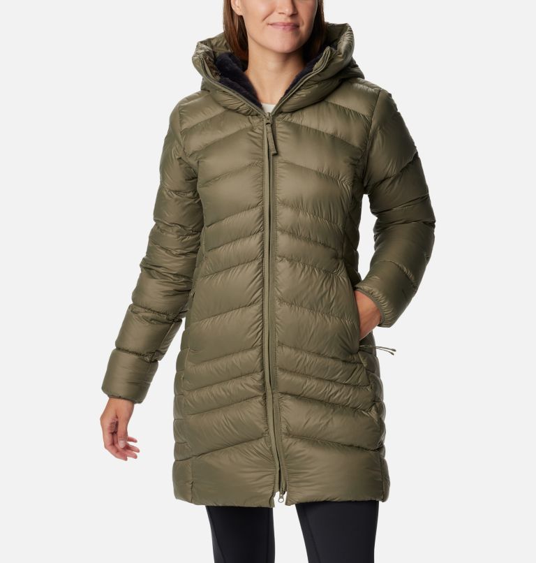 Columbia TITANIUM OMNI TECH L Women Jacket Waterproof Coat Green Sportswear  Hood