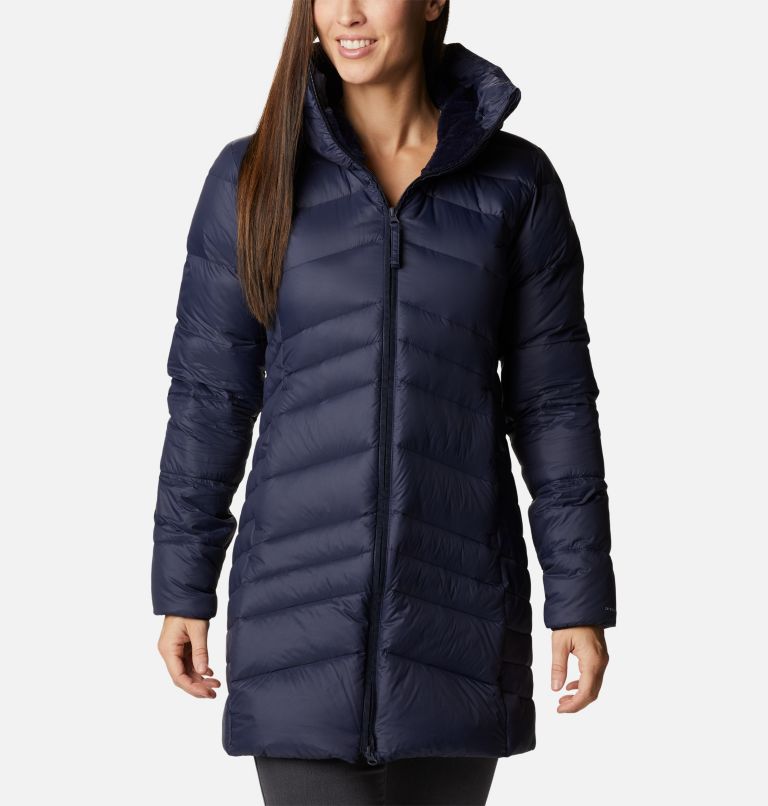 Women's heat keep cheap down hooded puffer jacket