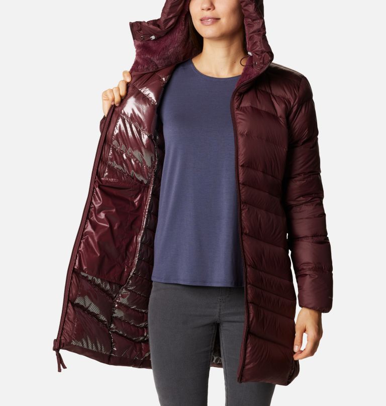 Women's Autumn Park™ Down Hooded Mid Jacket Columbia Sportswear