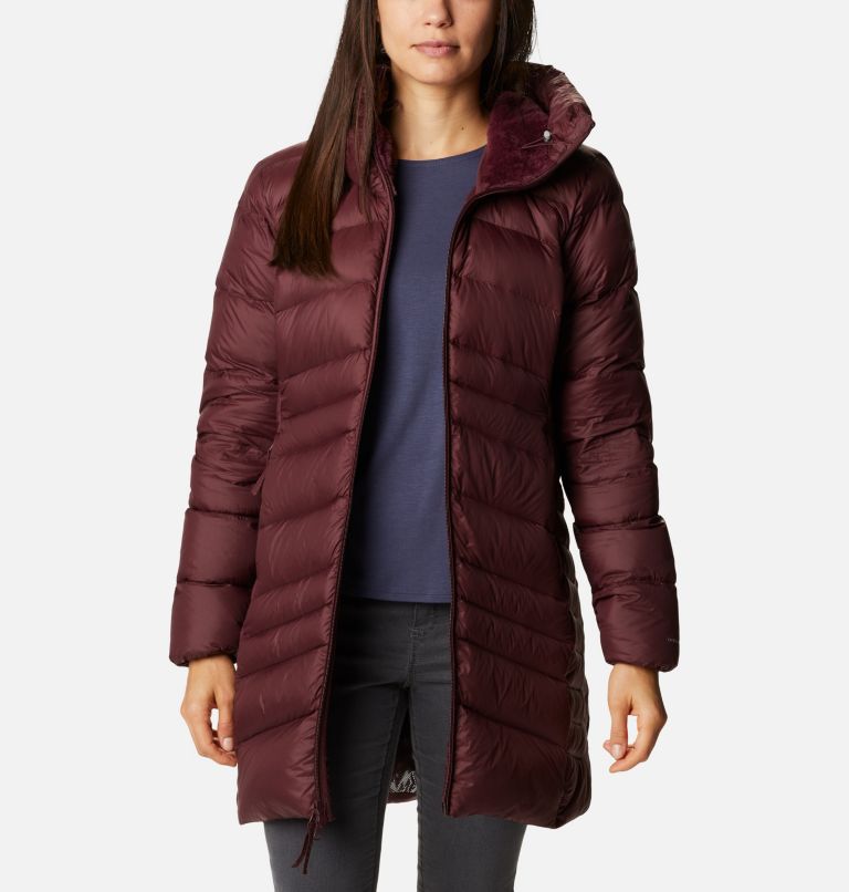 Women's Autumn Park™ Down Hooded Mid Jacket Columbia Sportswear