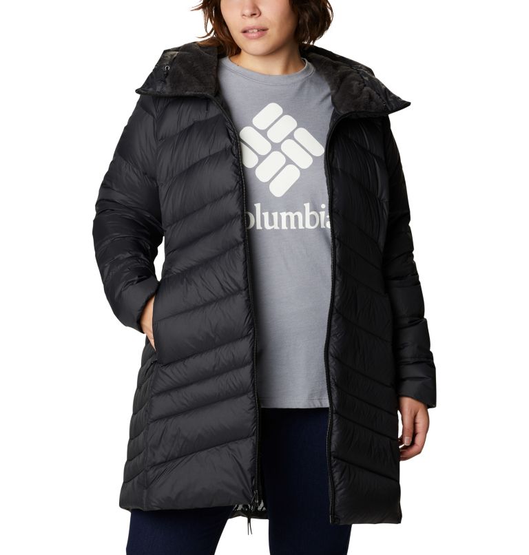 Women's Autumn Park™ Down Hooded Mid Jacket - Plus Size | Columbia ...