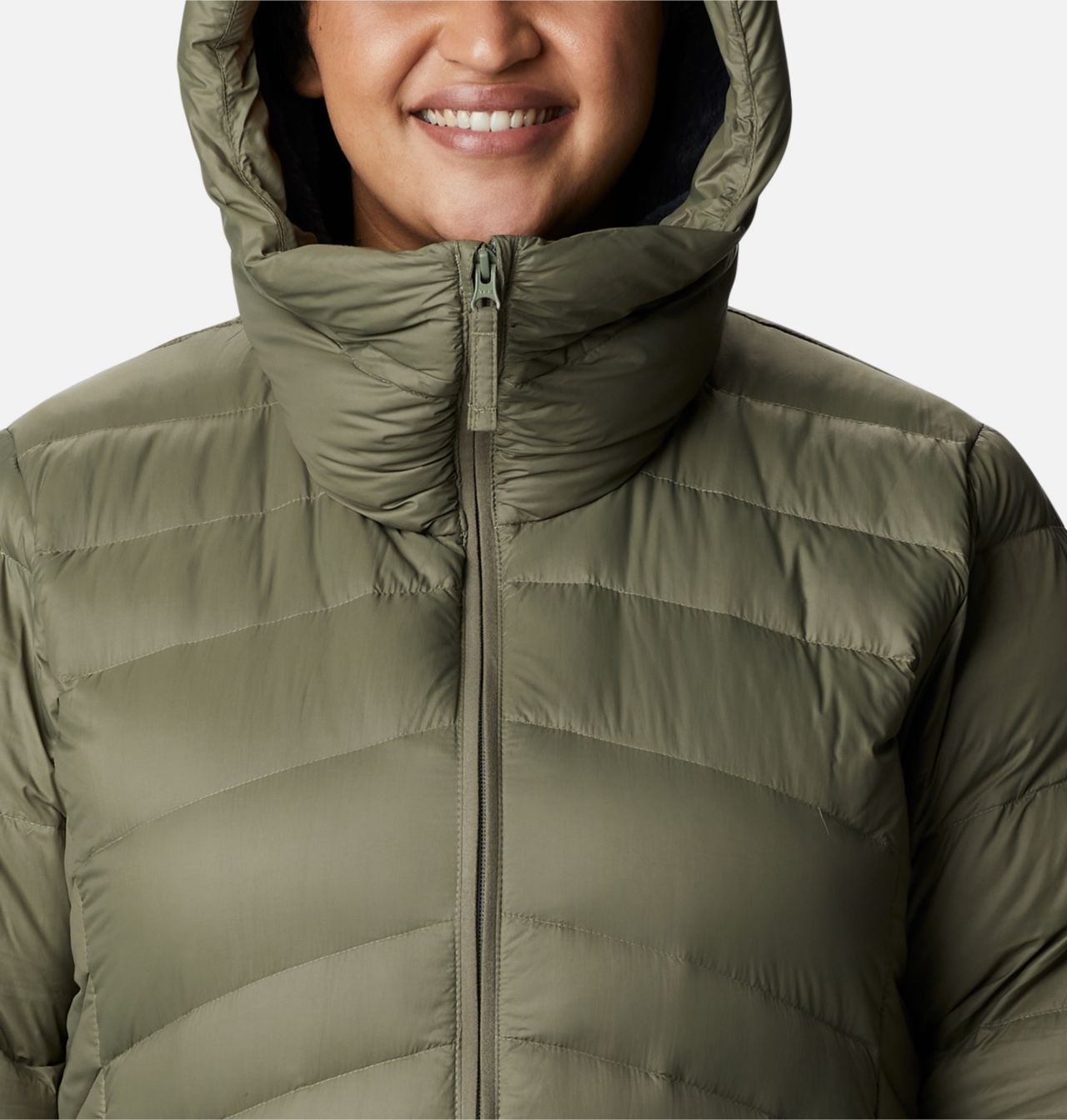 Women's Autumn Park™ Down Hooded Mid Jacket - Plus Size 4