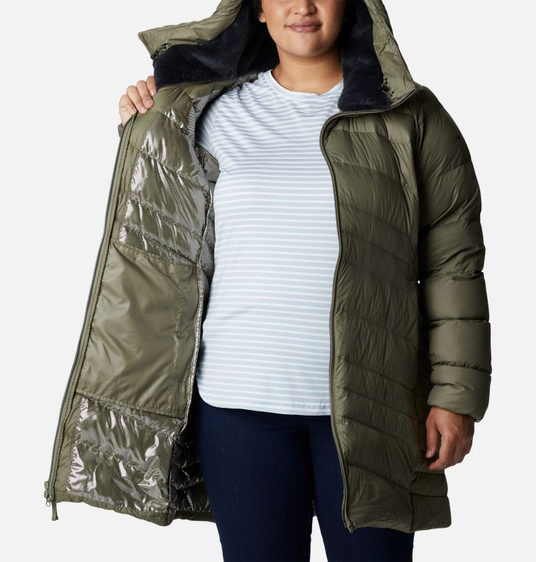 Women's Autumn Park™ Down Hooded Mid Jacket Plus Size Columbia