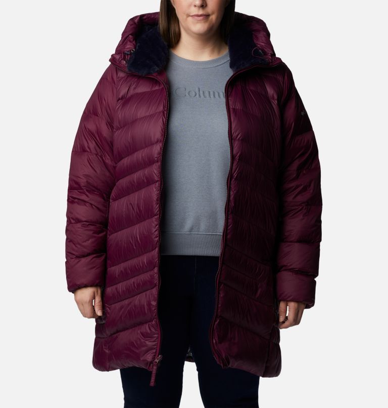 Women's Autumn Park™ Down Hooded Mid Jacket Plus Size Columbia