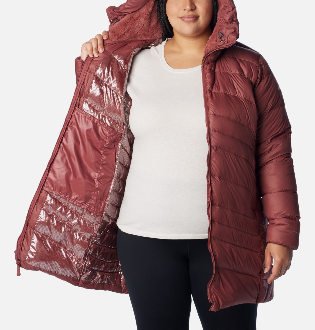 Doudoune mi-longue à capuchon Autumn Park™ Femme - Grandes tailles 5