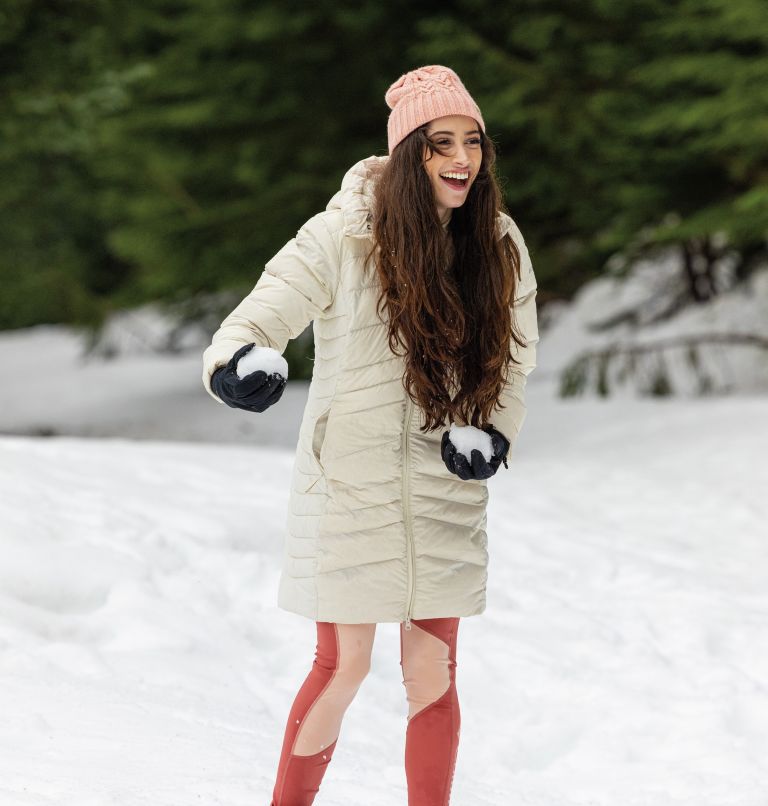  Chaqueta de plumón blanca Ropa de invierno para mujer