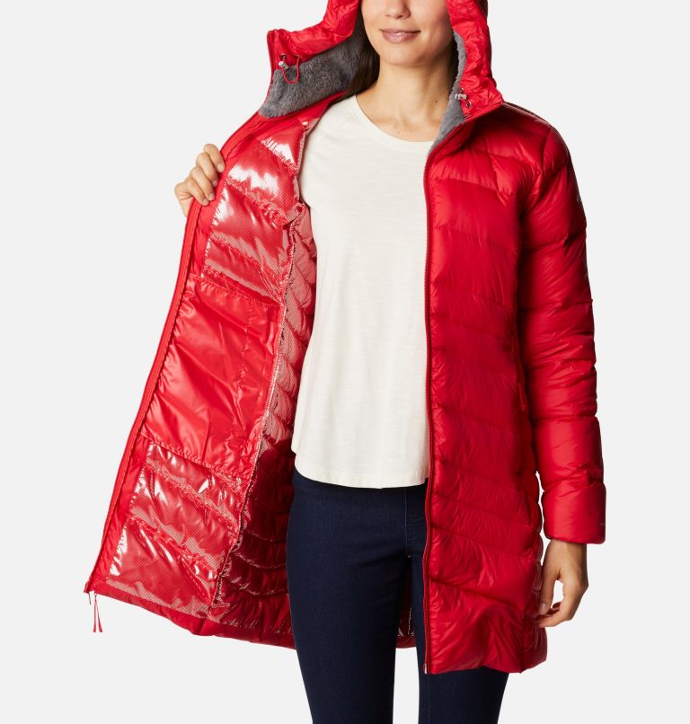 Autumn Park Down Mid Jacket | 658 | M, Color: Red Lily, image 5
