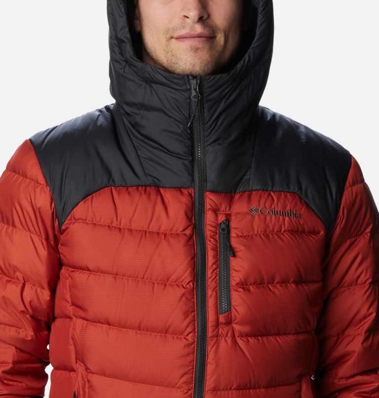 Autumn Park Down Hooded Jacket | 849 | XXL, Color: Warp Red, Shark, image 4