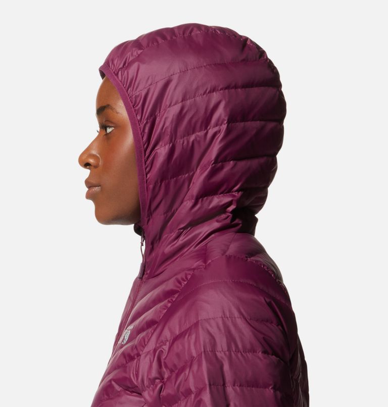 Manteau à capuchon matelassé Glen Alpine Femme, Color: Marionberry, image 5