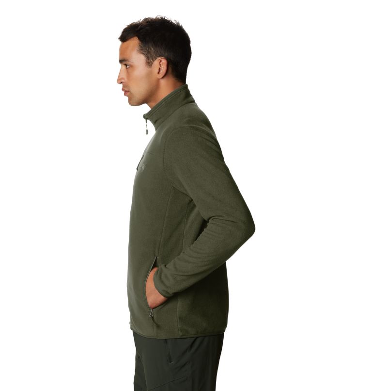 Thumbnail: Men's Wintun Fleece Jacket, Color: Dark Army, image 3