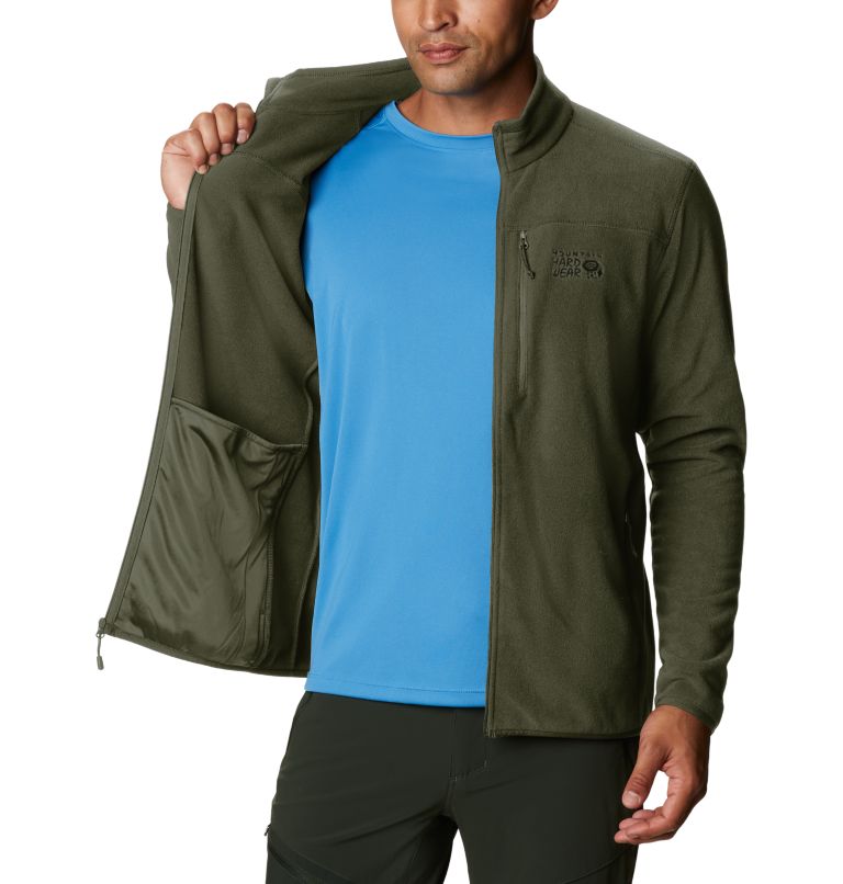 Men's Wintun Fleece Jacket, Color: Dark Army