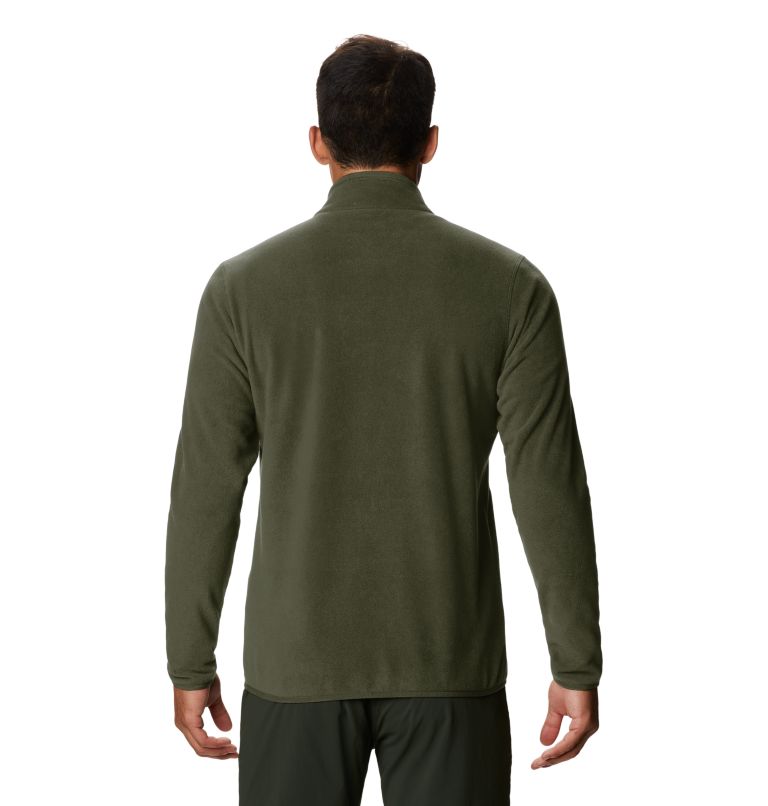 Men's Wintun Fleece Jacket, Color: Dark Army, image 2