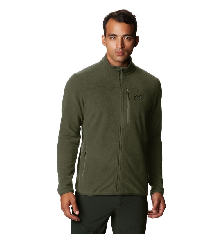 Men's Wintun Fleece Jacket, Color: Dark Army, image 1