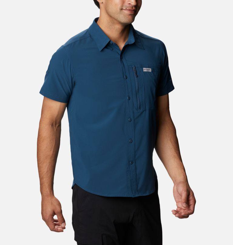 Triple Canyon Solid Short Sleeve II | 403 | S, Color: Petrol Blue, image 5