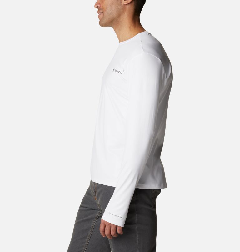 Men's Sun Deflector Summerdry Long Sleeve Shirt, Color: White, image 3