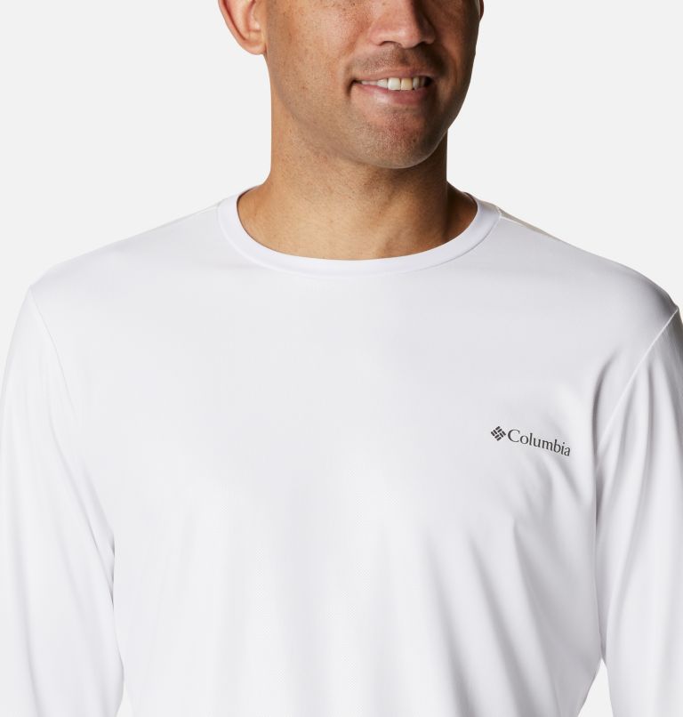 Thumbnail: Men's Sun Deflector Summerdry Long Sleeve Shirt, Color: White, image 4
