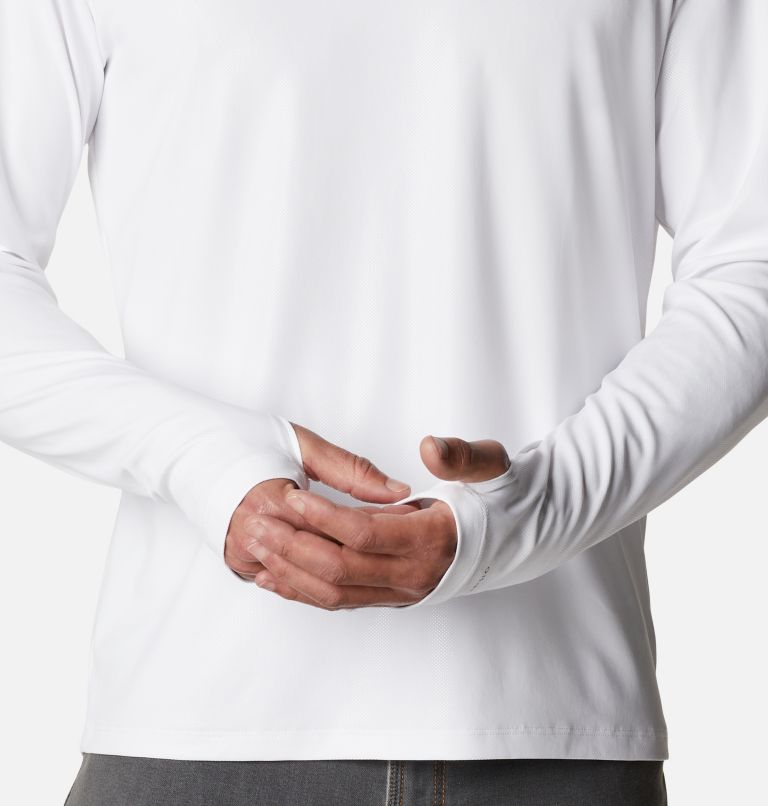 Men's Sun Deflector Summerdry Long Sleeve Shirt, Color: White, image 5