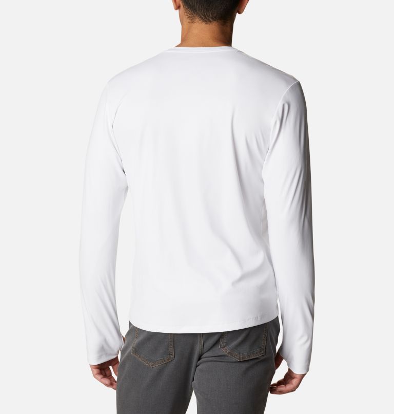 Men's Sun Deflector Summerdry Long Sleeve Shirt, Color: White, image 2