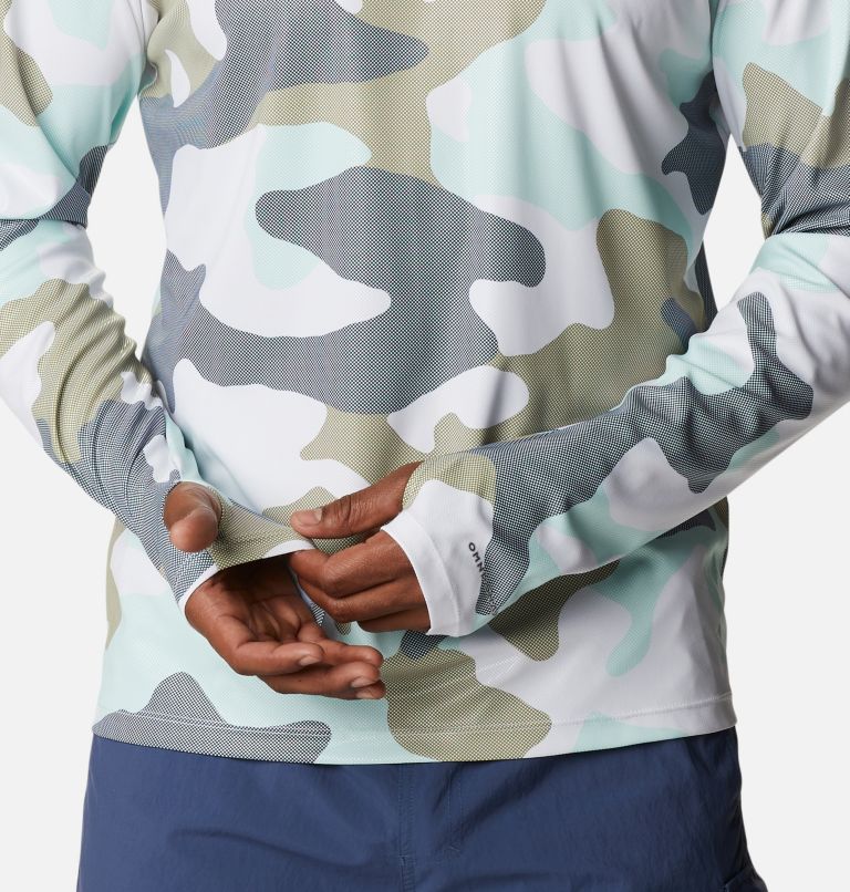 Men's Sun Deflector Summerdry Long Sleeve Shirt, Color: Savory Mod Camo