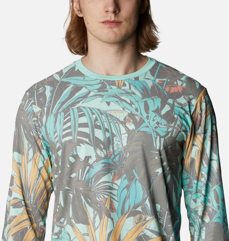 Chandail à manches longues Sun Deflector Summerdry pour homme, Color: Mint Cay Toucanical, image 4